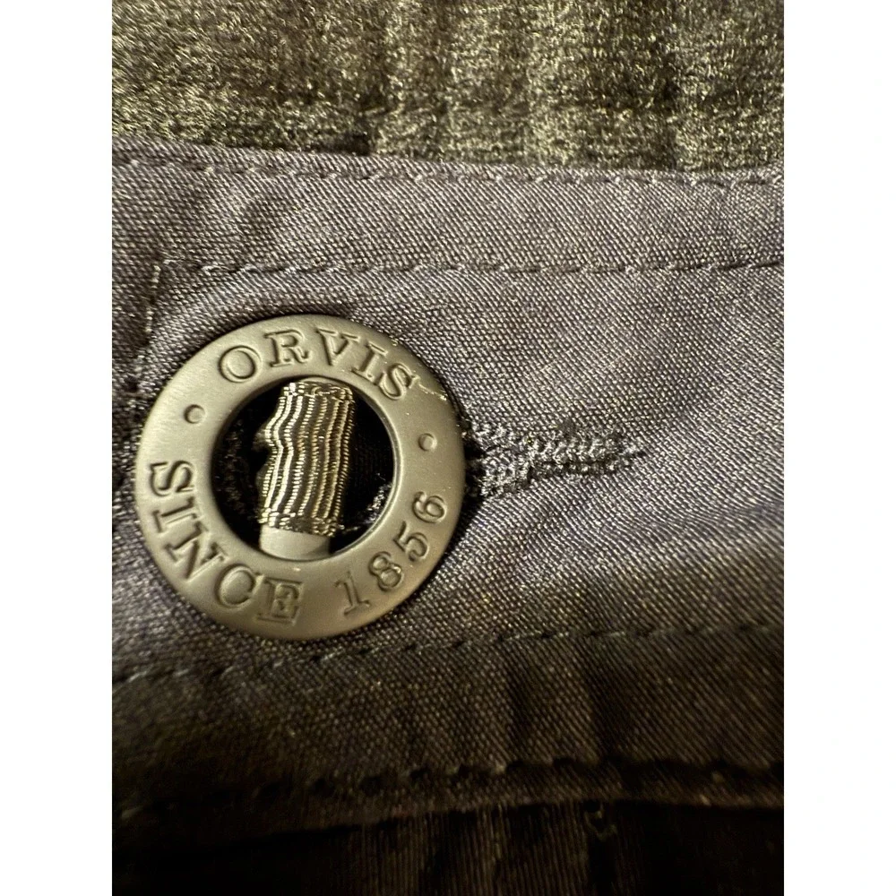 ORVIS Fleece Lined Pants Black Stretch Men's Size 40x30 Fishing Water Repellent